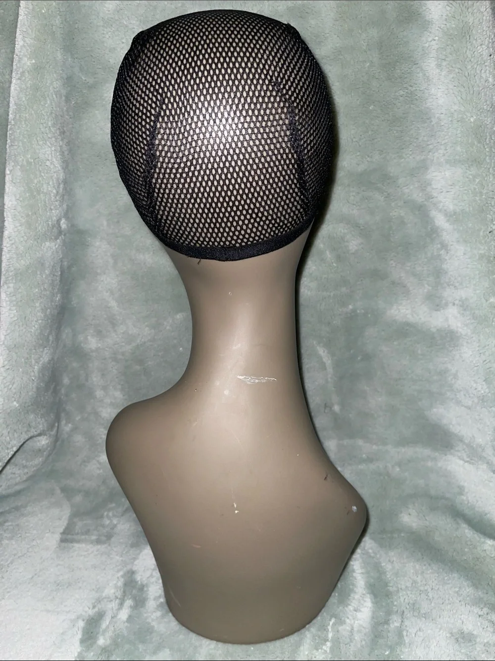 Women's Mannequin Head Display in Beige with Pink Makeup